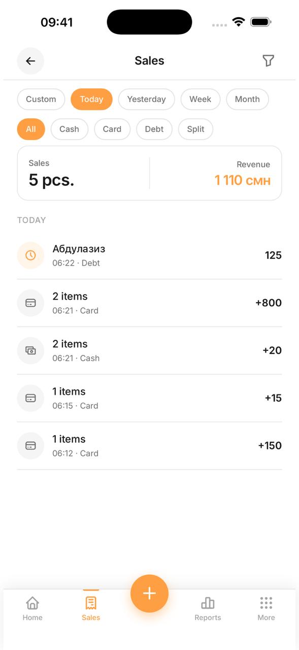1Hisob Lite,Sales